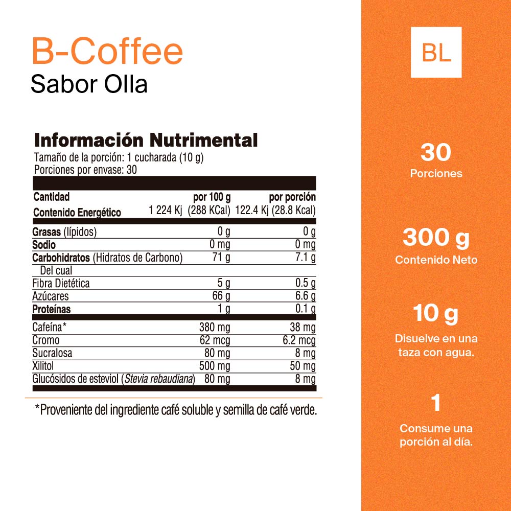 B Coffee Olla Café Soluble Adicionado Con Hongo Shiitake Semilla De ...